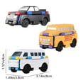 Jrocdr Reverse Car Toy Set Creative Reverse Car Toy Pull Back Toy Car