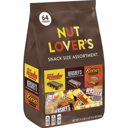 Hershey's Snack Size Nut Lovers Assortment - 31.5oz