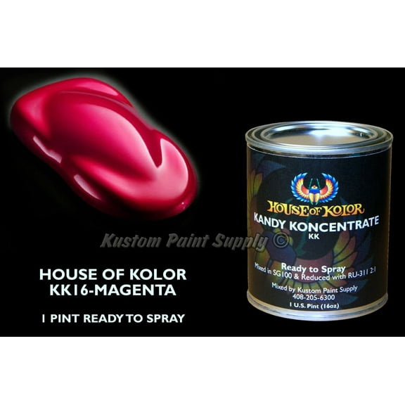 Magenta Kandy KK16 House of Kolor 1 Pint Can Ready To Spray