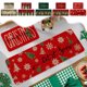 thumbnail image 1 of Juego de Alfombras y Tapetes Navideños para Cocina | Base Antideslizante | Decoración Navideña | 40X60 Cm + 40X120 Cm | Poliéster | Multicolor | 2 Piezas, 1 of 6
