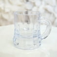 Mini Clear Plastic Beer Mug Shot Glasses, 1.75" Tall (12 Count
