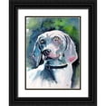 thumbnail image 1 of Kovacs, Anna Brigite 19x24 Black Ornate Wood Framed with Double Matting Museum Art Print Titled - Weimaraner Retriever, 1 of 4