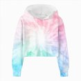 thumbnail image 4 of Godom Kids Crop Tops Girls Striped Long Sleeve Fashion Hoodies Pullover Sweatshirts, 4 of 4