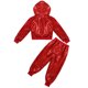 thumbnail image 4 of Niños niños niñas Hip-hop baile de Jazz traje de baile callejero vestido de lentejuelas brillantes camisetas con capucha de manga larga con conjunto de pantalones, 4 of 5