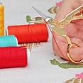 thumbnail image 4 of (Gold, 11.5 cm + 9.5 cm) Set of 2 embroidery scissors, small crane, 4 of 5