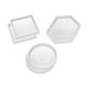 thumbnail image 2 of Paquete de 6 de silicona para posavasos de bricolaje, incluye , cuadrado, hexagonal para fundición con resina, hormigón, cemento, Gloria Molde de posavasos de silicona, 2 of 9