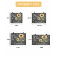 thumbnail image 7 of Large Induction Cooktop Protector Mat You Are My Sunshine Stove Top Covers for Electric Stove, Yellow Sunflowers Cute Bees Heart Dark Gray Decorative Stove Burner Cover Mats, Glass Top Stove Cover, 7 of 7