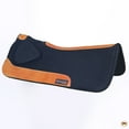 thumbnail image 6 of Hilason Western Wool Felt Horse Saddle Pad Grey W/ Cowhide Leather, 6 of 8