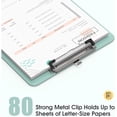 thumbnail image 3 of Plastic Clipboards1/ 2 Pack, A4 Clip Board 8.5x11 for Classroom, with Low Profile Clip, Office & School Supply ﻿, 3 of 7