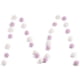 thumbnail image 1 of Guirnalda de bolas de fieltro de lana multicolor hecha a mano en morado y blanco para la decoración de habitaciones infantiles y guarderías, 1 of 7