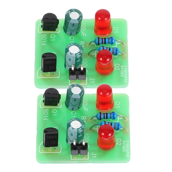 HOMEMAXS 2 Sets Diy Soldering Project Kit With Led Lights For Welding Practice Electronic Repair Diy Soldering Kit For Electronics Cognitive School Experiments