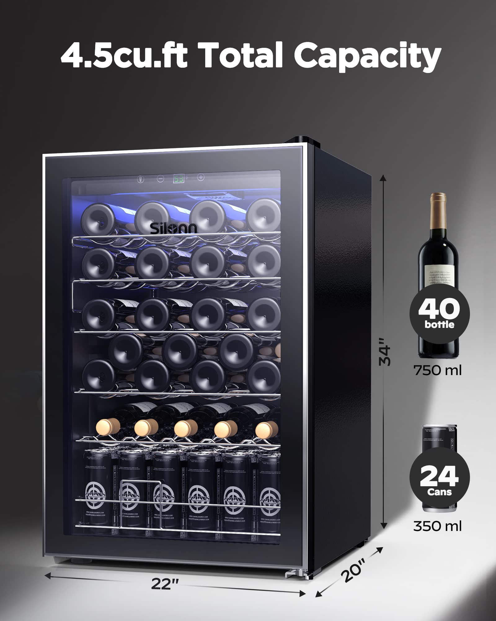 26 bottle Black & Decker wine regrigerator - Enchant your evenings! – Wine  Cooler Paradise