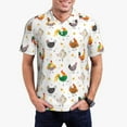 thumbnail image 5 of Wukai Funny Chicken Men’s Polo Shirts,Quick-Dry Athletic Shirt,Classic Fit Shirts-XX-Large, 5 of 8