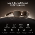thumbnail image 3 of weariQ Smart Audio Glasses with Brown Polarized Lenses - 10H Battery, Open-Ear Bluetooth,  UV400 Protection & IPX4 Water Resistant for Driving, Cycling, Fishing, Travel, 3 of 10