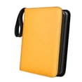 thumbnail image 1 of segolike Trading Card Binder Protector Carrying Case PU Leather with 50 Removable Yellow, 1 of 9