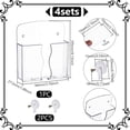 1 Set Plastic Phone Holders with Self-adhesive Sticker Rectangle Clear ...