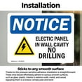 thumbnail image 3 of (2 Pack) Electrical Panel In Wall Cavity Sign, 3 of 7