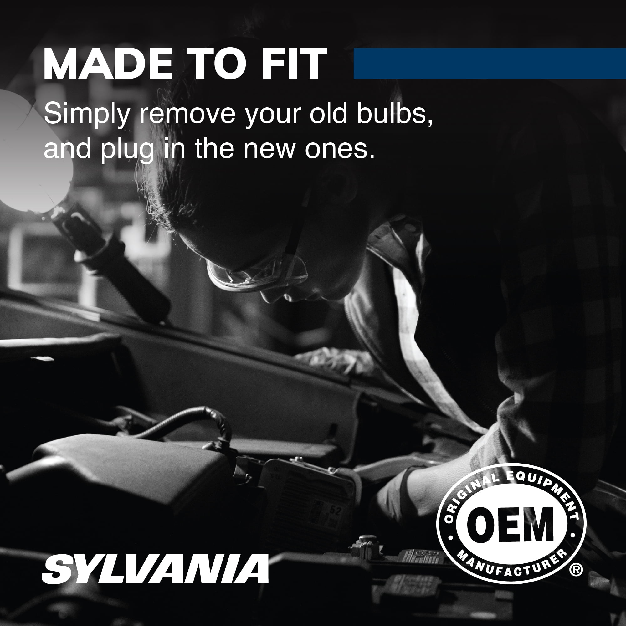 (2 pack) Sylvania 9005 SilverStar Halogen Headlight Bulb, 1 Pack, Compatible with Multiple Cars