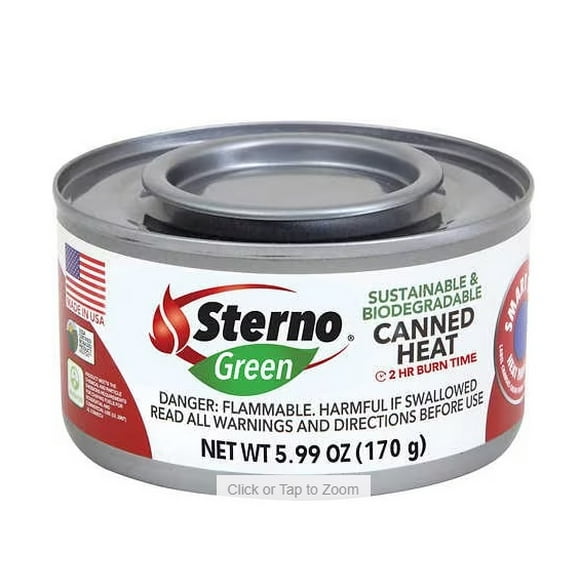 Sterno Green 2-Hour Ethanol Gel Chafing Fuel, 5.99 oz, 24 ct