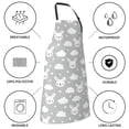 thumbnail image 5 of Pofeuu Rabbit And Cloud Print Waterproof Apron with Pockets Adjustable Cooking Aprons Kitchen Bib for Baking Household Cleaning, 5 of 8