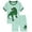 F261-Light Green, variant on FYDUU Toddler Kids Boys Pajamas Cartoon Printed Cute Short Sleeve Casual T Shirt Top Shorts Soft Sleepwear 2 Piece Outfits 2-3 Years