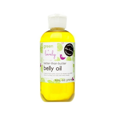 green + lovely Better than Butter Belly Oil, Lavender - 9 fl oz