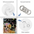 thumbnail image 3 of Spring Dog Shower Curtain Set - Long 72" x 84" Washable Bathtub Curtain with 12 Hooks, Black Watercolor Botanical Floral Sunflower Waterproof Fabric Stall Shower Curtains for Bathroom/Bathtub Décor, 3 of 6
