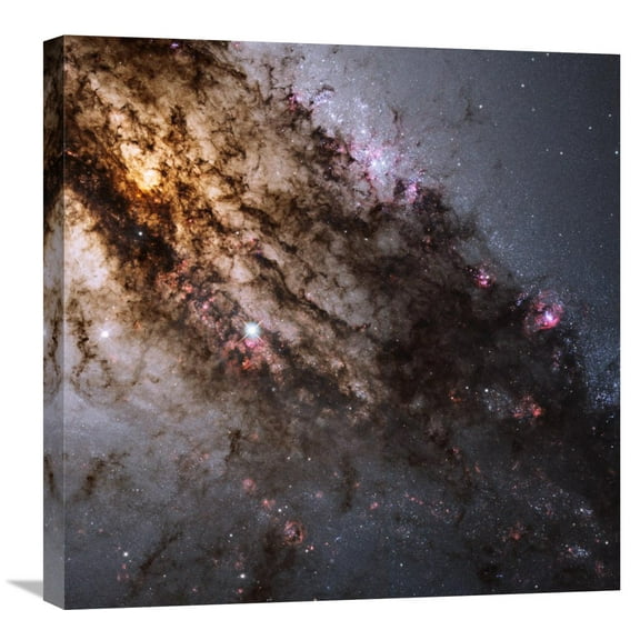 Global Gallery's 'Star Birth in the Active Galaxy Centaurus A' By NASA Stretched Canvas Wall Art