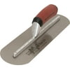 Marshalltown MXS81FRD Finishing Trowel Tempered Blade Curved Handle Spring Steel Blade Gray Handle