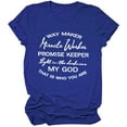 thumbnail image 1 of B91xZ T-Shirts pour Femmes Extensibles Manches Courtes Col Rond T-Shirt, Bleu L, 1 of 5