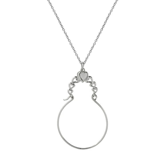 Sterling Silver Heart Charm Holder