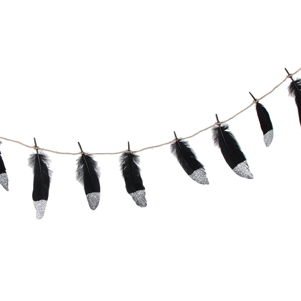 Plumas De Pancartas De Pancartas Para Cumpleaños Baby Shower Party Nursery Wedding Garland F BLESIY banderines
