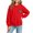 Red, variant on Fall Hoodless Sweatshirts for Girl Loose Leopard Heart Printed Long Sleeve Crew Neck Solid Color Fashion Casual Pullover Tops Blue 12-13 Years