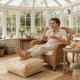 thumbnail image 5 of 45 x 45 x 15cm Lazy sofa with footstool opening for storage, 5 of 6