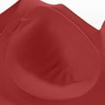thumbnail image 4 of Bras, Women'S Minimizer Full Coverage Plus Size Seamless Bra With Wide Supportive Straps & Adjustable Back, Side-Smoothing Wireless Bra For Everyday Sports Bra Shirt Sports (38, Red) ZMTing, 4 of 4