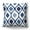Blue, variant on Americanflat 16"x16" Blue and Orange Diamond Pattern Design Throw Pillow with Premium Polyester