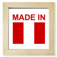 thumbnail image 1 of Made in Peru Pais amor Pantalla de escritorio de pared de fotograma cuadrado, 1 of 4
