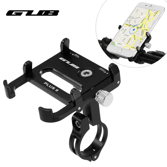 GUB Bike Phone Mount Holder 360° Rotatable Adjustable Aluminum Handlebar Extender Holder for Cellphone