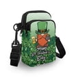 thumbnail image 3 of HELLHERO Dog and Floral Pattern Design Adjustable Shoulder Strap Crossbody Bag 2 Layers Adult for Casual Use 4.33"x1.97"x7.09", 3 of 7