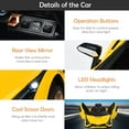 thumbnail image 4 of OLAKIDS 12V Licensed Lamborghini Sian Kids Ride On Car with Parent Remote Control, Spring Suspension, MP3 Player, Electric Toy Roadster Carbon Fiber Textured for Toddler, 4 of 9