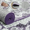 thumbnail image 7 of Noahas 8x10 Area Rugs for Living Room, Machine Washable Vintage Rug, Non-Slip Low Pile Throw Rugs with Rubber Backing Washable Carpet for Bedroom Dining Room Kitchen Home Decor, Purple, 7 of 7