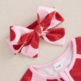 thumbnail image 4 of Gpaecead 0-1T Newborn Summer Baby Boy Girl Bodysuit Jumpsuit With Headband One Piece Outfit Baby Clothes Red, 4 of 8