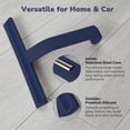 thumbnail image 3 of OVINESY 10" Shower Squeegee for Glass Doors, Streak-Free Silicone Blade, Ergonomic Handle, Built-In Hook, Squeegee for Shower Glass, Bathroom, Tile Walls, Mirrors, Windows, Car Windshields, Blue, 3 of 9
