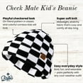 thumbnail image 2 of Britt's Knits Check Mate Stretchy Knit Beanie - Black (Kid's), 2 of 6
