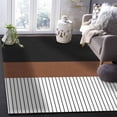 thumbnail image 5 of Boho Area Rug 5'x7' Modern Farmhouse Tribal Brown Stripes Lines Washable Area Rugs Non Shedding Floor Carpet Rubber Backing Non-Slip Indoor Mats for Living Room Bedroom Kitchen, 5 of 8