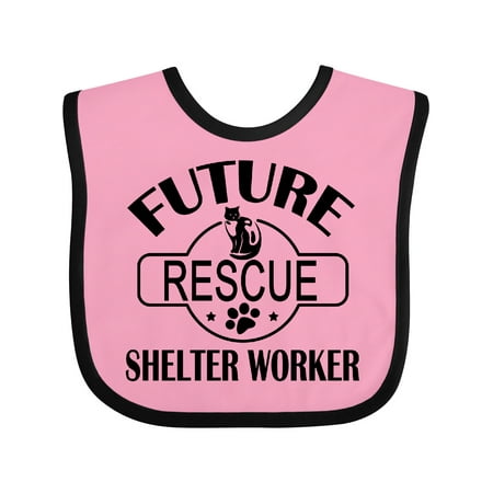 

Inktastic Future Rescue Shelter Worker Gift Baby Boy or Baby Girl Bib