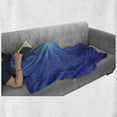 thumbnail image 5 of Cosmic Soft Flannel Fleece Throw Blanket, Futuristic Design of Energetic Sunburst Effect, Cozy Plush for Indoor and Outdoor Use, 50" x 70", Azure Blue, by Ambesonne, 5 of 5