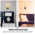 thumbnail image 2 of WASHWEPE Bed Side Lamp Bedroom Wall Light Golden 1 Set Stainless Steel, 2 of 6