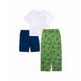 thumbnail image 3 of Centric Brands Teenage Mutant Ninja Turtles Boys' 3-Piece Pajama Set, Polyester, Short Sleeve Shirt, Shorts & Pants, Leo, Raph, Mikey, Donnie, Sizes 4-10, 3 of 5