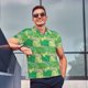 thumbnail image 4 of Balery Crocodile And Bush Camisa Polo de Hombre con Estampado, de Manga Corta y Tejido Medio, Camisa Tipo Golf Polo-Medium, 4 of 6